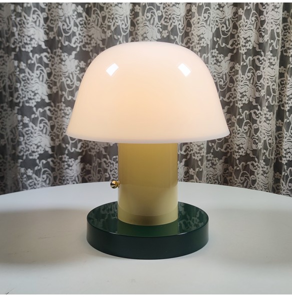 2024 New Cordless Mushroom Table Lamp Rechargeable Battery Operated Small Mushroom Night Light for Bedroom Living Room Restaurant Outdoor