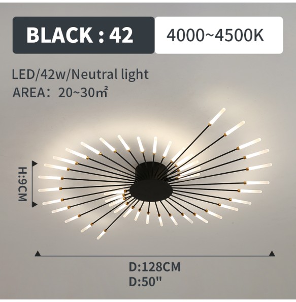 2024 New Nordic Designer Led Ceiling Chandelier for Living Room Bedroom Track Pendant Lamp Home Decor Indoor Lighting Lusters Luminaires