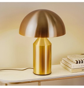 2024 New Nordic Black Gold Mushroom Table Lamp for Bedroom Bedside Desk Living Dining Room Luxury Metal  LED Desktop Decoration Lighting