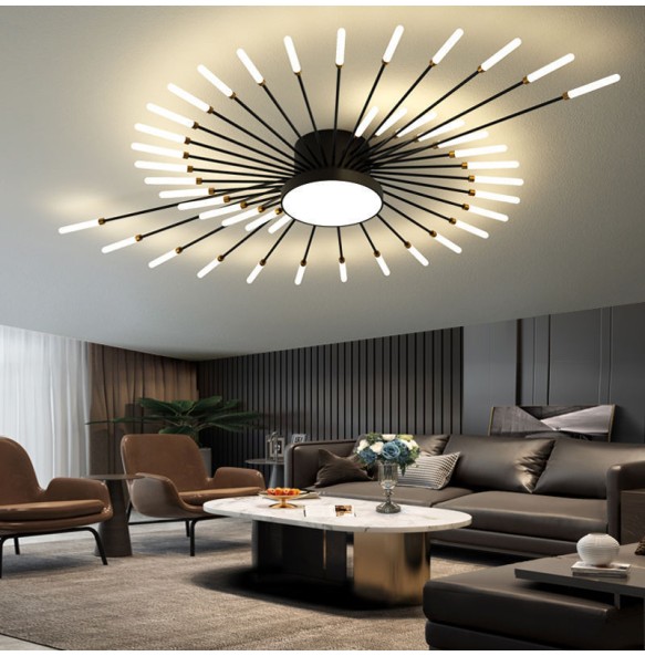 2024 New Nordic Designer Led Ceiling Chandelier for Living Room Bedroom Track Pendant Lamp Home Decor Indoor Lighting Lusters Luminaires