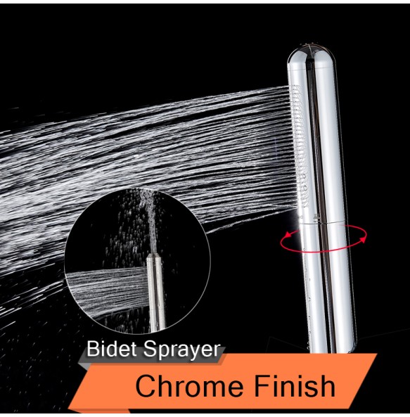 2024 New Chrome Brass Bidet Shower Head Portable Bidet Sprayer Portable Toilet Spray Anus Anal Cleaning Shower Health Hygienic Shower