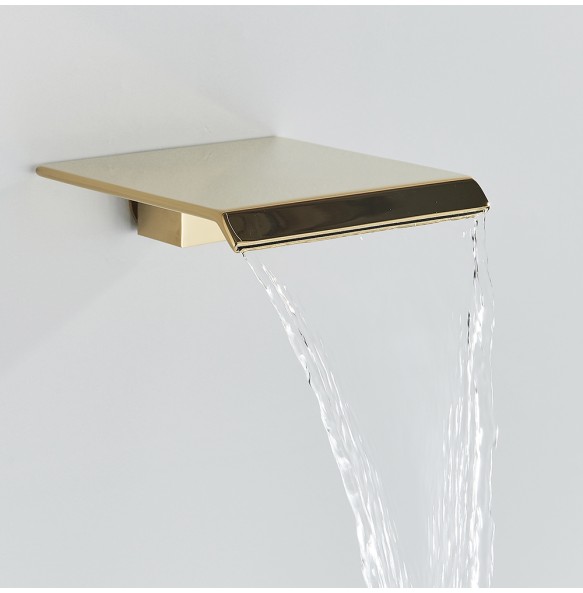 Gold Bathroom Shower Faucet Black Digital All Metal Shower Faucets Set Rainfall Shower Head Digital Display Mixer Tap