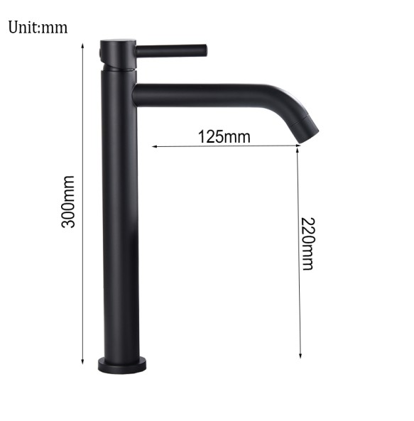 Black Deck Mounted Bathroom Basin Mixer Tap Basin Vessel Sink Faucet Hot Cold Water Faucet for Basin