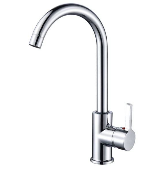 Stainless steel  Matte Kitchen Faucet  Deck  Sinks Faucet High Arch 360 Degree Swivel Cold Hot Mixer Water Tap