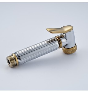 2024 New Chrome Golden Bidet Faucet Hand Held Sprayer Gun Bathroom Accessories Toilet Shower Head Bidet Sprayer Head