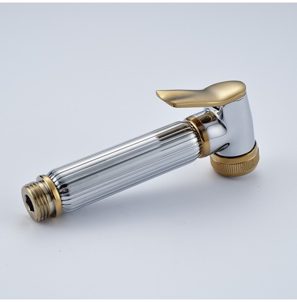 2024 New Chrome Golden Bidet Faucet Hand Held Sprayer Gun Bathroom Accessories Toilet Shower Head Bidet Sprayer Head