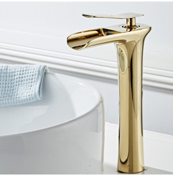 Luxurious Bathroom Basin Faucet Brass Deck Mounted White Mixer Taps Single Handle Hot Cold Water Mixer Tap