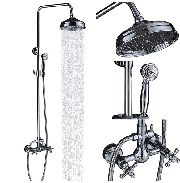 Wall Mount Shower Faucet Rainfall 8