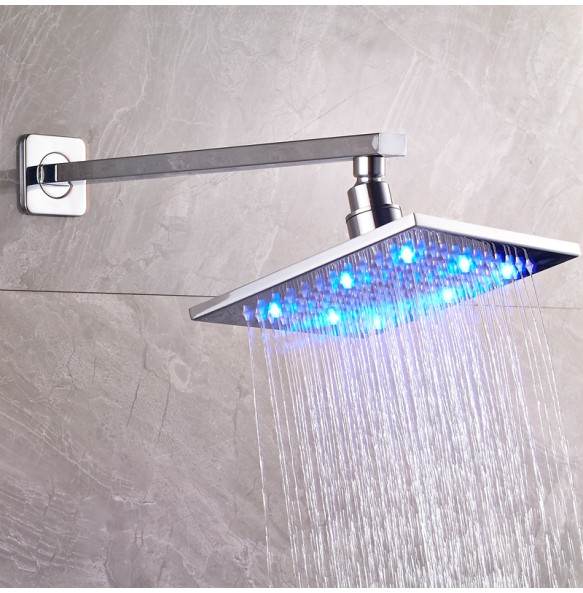 New Refined LED Shower Panel and Shower Head Free Combination Wall Mounting Chrome Shower Faucet 4 Function Bathroom Faucet