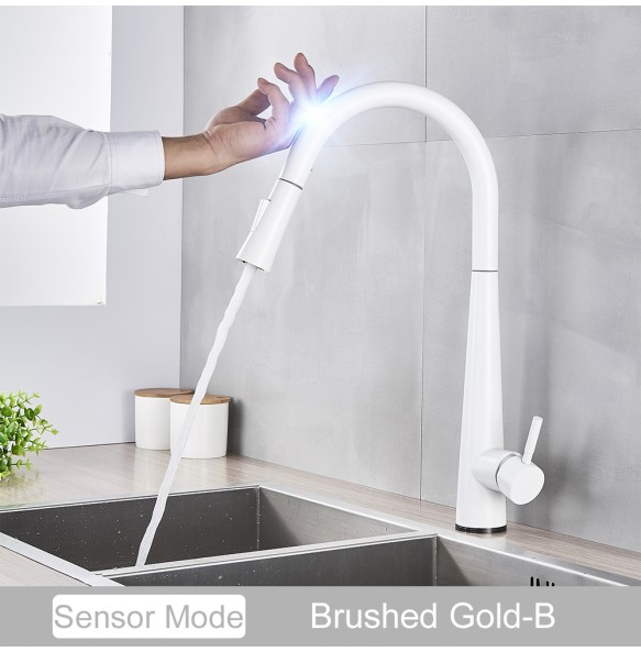 Pull Out Sensor Black Kitchen Faucet Sensitive Touch Control Faucet Mixer For Kitchen Touch Sensor Kitchen Mixer Tap