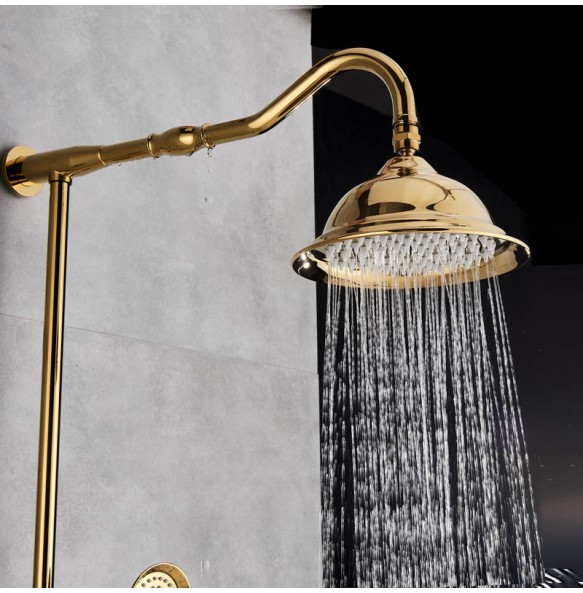 Golden Bathroom Shower Faucet 8