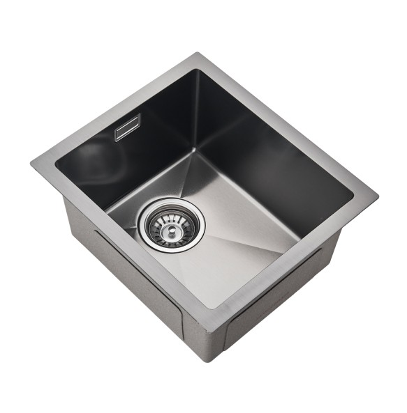 Gun Grey Kitchen Sink Large Single 304 Stainless Kitchens Accessories Oil and Scratch Resistant Sink