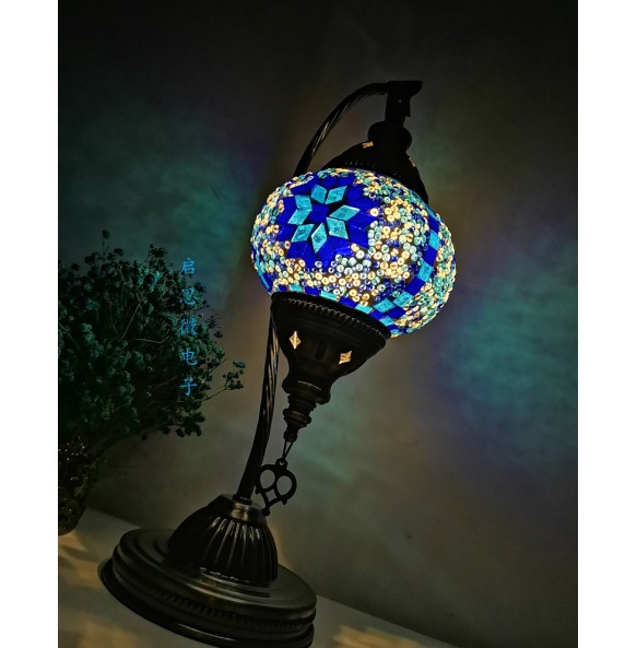 DIY Turkish Mosaic Swan Table Light Material Package Handmade Night Lamp Lovers Parent-child  Birthday Gift Lampe De Chevet