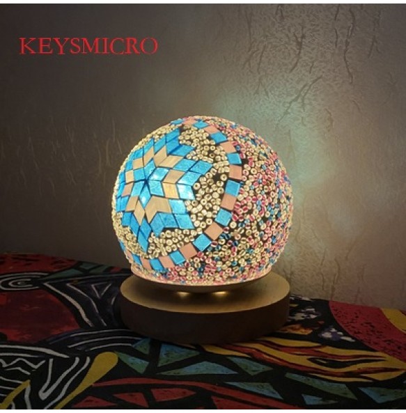 DIY Turkish Mosaic Light Material Package Handmade Night Lamp Design Lovers Parent-child Glass Package Paste Birthday Gift