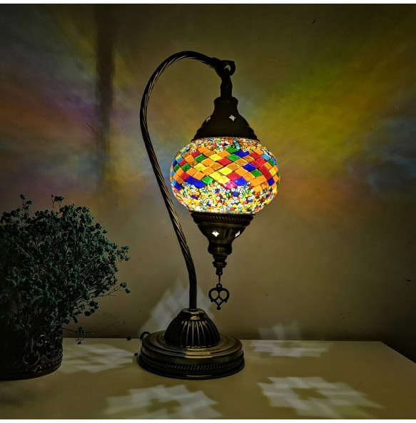 DIY Turkish Mosaic Swan Table Light Material Package Handmade Night Lamp Lovers Parent-child  Birthday Gift Lampe De Chevet