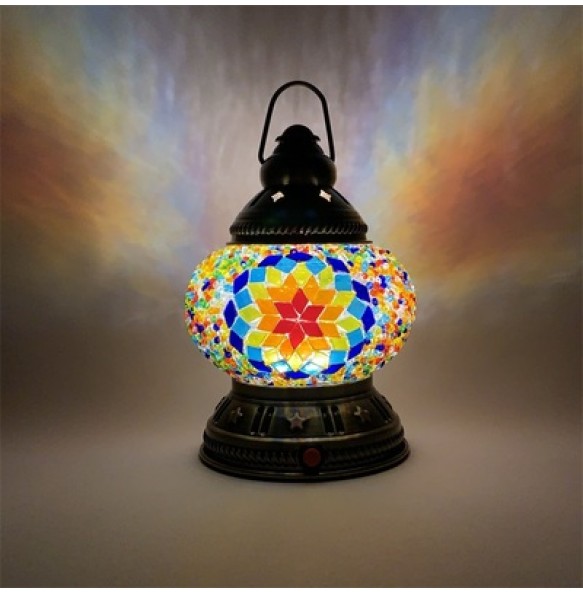 DIY LED Rechargeable Mosaic Portable Camping Light Outdoor Tent Lamparas Turkish Lamp Home Emergency Lampe Nightlight Gift