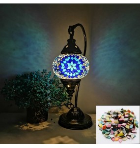 DIY Turkish Mosaic Swan Table Light Material Package Handmade Night Lamp Lovers Parent-child  Birthday Gift Lampe De Chevet