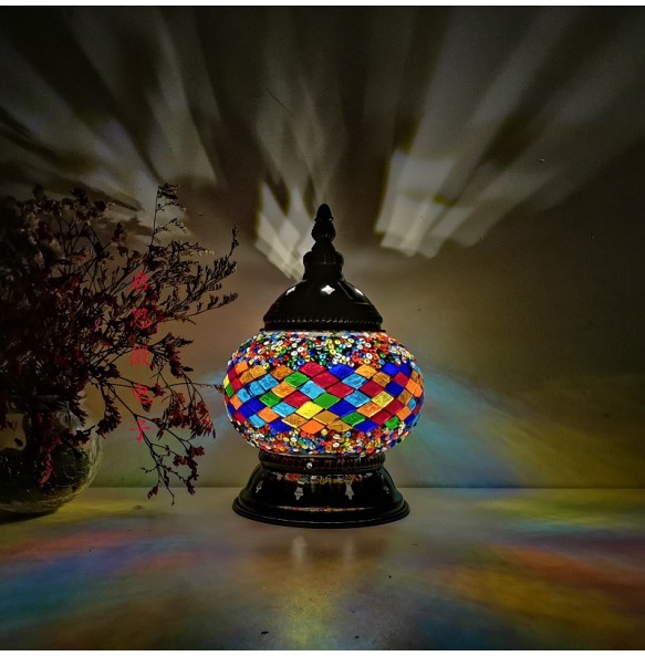 DIY Turkish Mosaic Night Light Material Package Handmade Table Lamp Lovers Child Birthday Gift Lampara De Noche Dormitorio