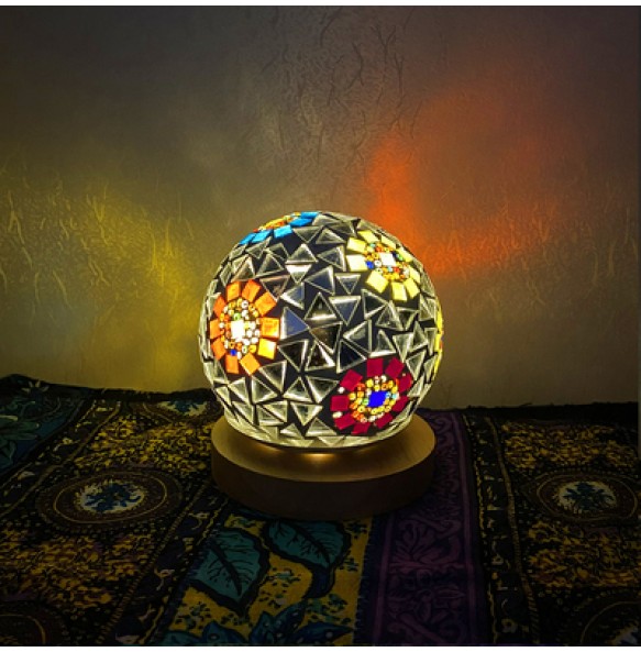 DIY Turkish Mosaic Light Material Package Handmade Night Lamp Design Lovers Parent-child Glass Package Paste Birthday Gift