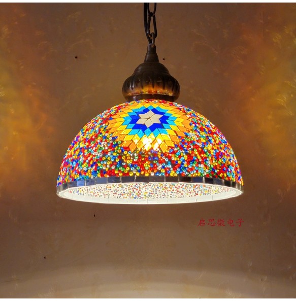 Newest Style Turkey Ethnic Customs Handmade Lamp Romantic Cafe Restaurant Bar Tree Pendant Light Hanging Light Home Lighting