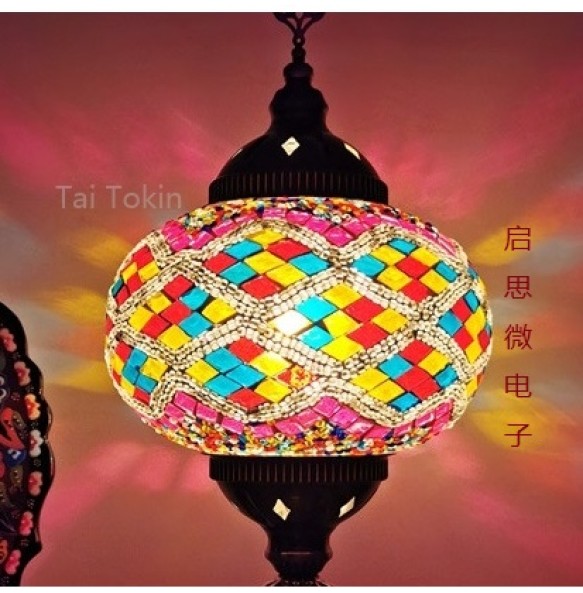 Newest style Turkish ethnic customs handmade Mosaic lamp romantic cafe restaurant bar tree Pendant light bar Pendant lamp