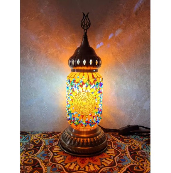 Turkish Mosaic Table Lamp Vintage Art Deco Handcrafted Lamparas De Mesa Mosaic Glass Bed Light Lamparas Con Mosaicos Night Light