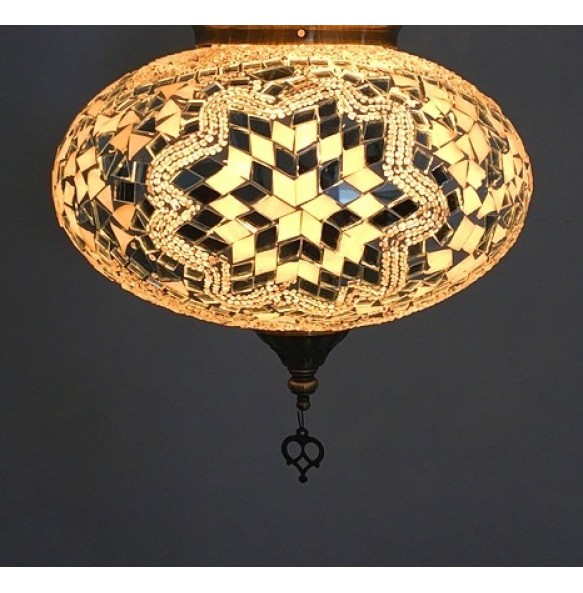 Big size New style Turkey Ethnic Customs Handmade Lamp Romantic Cafe Restaurant Bar Tree Pendant Light Bar Mosaic Pendant Light