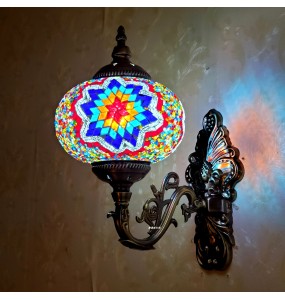 Big Size Turkish Mosaic Wall Lamps Luminaria Applique Murale Intérieur Led Lampara Bedroom Living Room Balcony Aisle Decor Light