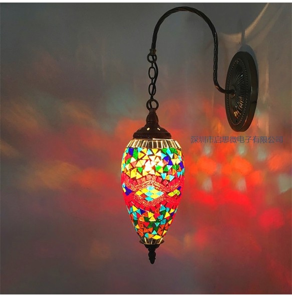 E14 Turkish Mosaic Wall Lamps Luminaria Applique Murale Intérieur Led Lampara Bedroom Living Room Balcony Aisle Decor Light