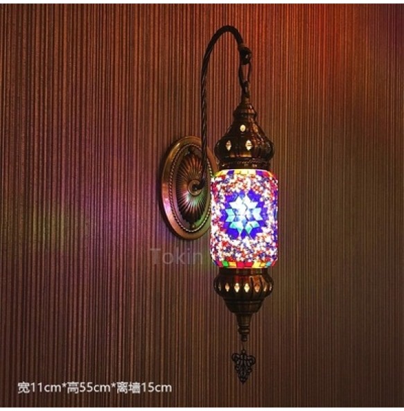 E14 Turkish Mosaic Wall Lamps Luminaria Applique Murale Intérieur Led Lampara Bedroom Living Room Balcony Aisle Decor Light