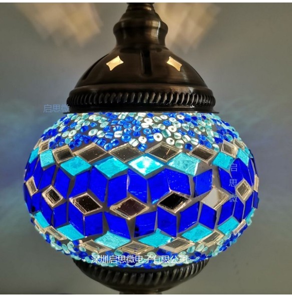 New style Turkey Ethnic Customs Handmade Lamp Romantic Cafe Restaurant Bar Tree Pendant Light Bar Mosaic Pendant Lamp