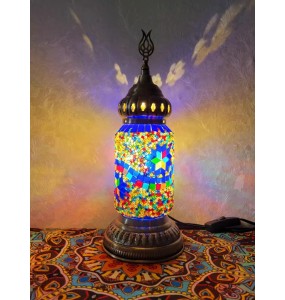 Turkish Mosaic Table Lamp Vintage Art Deco Handcrafted Lamparas De Mesa Mosaic Glass Bed Light Lamparas Con Mosaicos Night Light