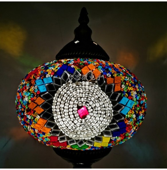 Newest style Turkish ethnic customs handmade Mosaic lamp romantic cafe restaurant bar tree Pendant light bar Pendant lamp