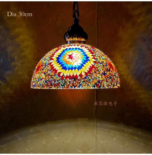 Newest Style Turkey Ethnic Customs Handmade Lamp Romantic Cafe Restaurant Bar Tree Pendant Light Hanging Light Home Lighting