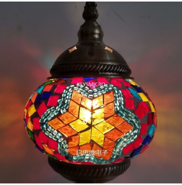 Newest E14 Hand-inlaid glass mosaic bedroom living room decorative Table Lamps of Mediterranean style Turkish Lamps