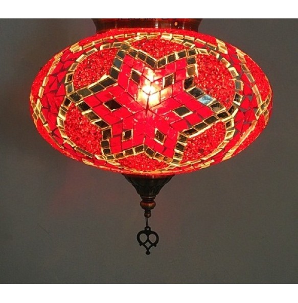 Big size New style Turkey Ethnic Customs Handmade Lamp Romantic Cafe Restaurant Bar Tree Pendant Light Bar Mosaic Pendant Light