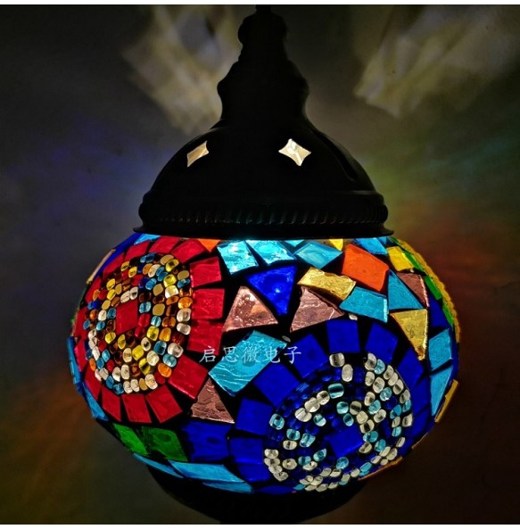 DIY Turkish Mosaic Light Material Package Handmade Pendant Lamp Home Decor Lustre Lamparas Colgantes Para Techo