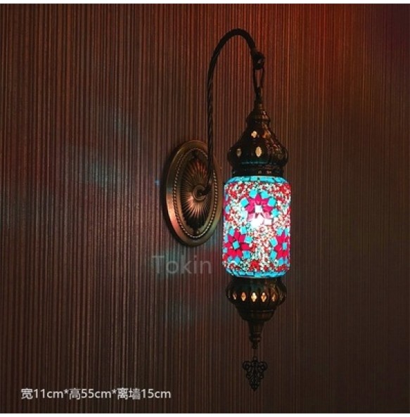 E14 Turkish Mosaic Wall Lamps Luminaria Applique Murale Intérieur Led Lampara Bedroom Living Room Balcony Aisle Decor Light