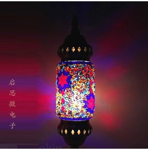 New Mosaic pendant Lamp vintage art deco Handcrafted lamparas de mesa mosaic Glass romantic  light lamparas con mosaicos