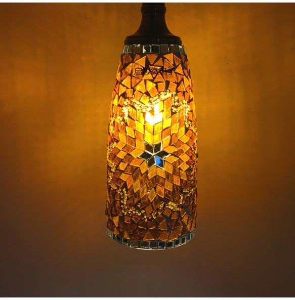 E27 Mosaic LED Pendant Lights Dining Table Kitchen Bedroom Foyer Living Room Hotel Restaurant Coffee Hall Studyroom Indoor Home