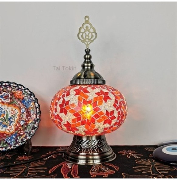 Turkish Led Table Light Bedroom Decoration Abajur Para Quarto Mosaic Glass Lampara De Noche Dormitorio Desk Lamp Nightlights