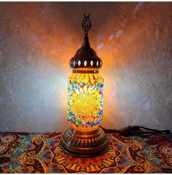 Turkish Mosaic Table Lamp Vintage Art Deco Handcrafted Lamparas De Mesa Mosaic Glass Bed Light Lamparas Con Mosaicos Night Light