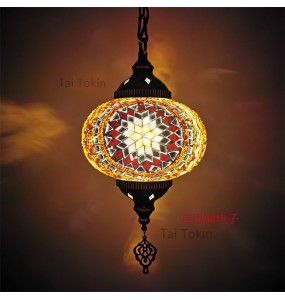 Newest style Turkish ethnic customs handmade Mosaic lamp romantic cafe restaurant bar tree Pendant light bar Pendant lamp