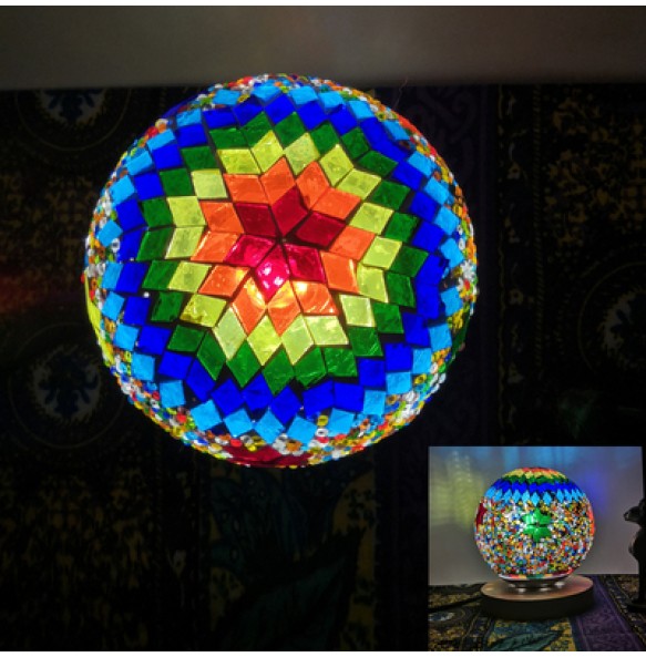 DIY Turkish Mosaic Light Material Package Handmade Night Lamp Design Lovers Parent-child Glass Package Paste Birthday Gift