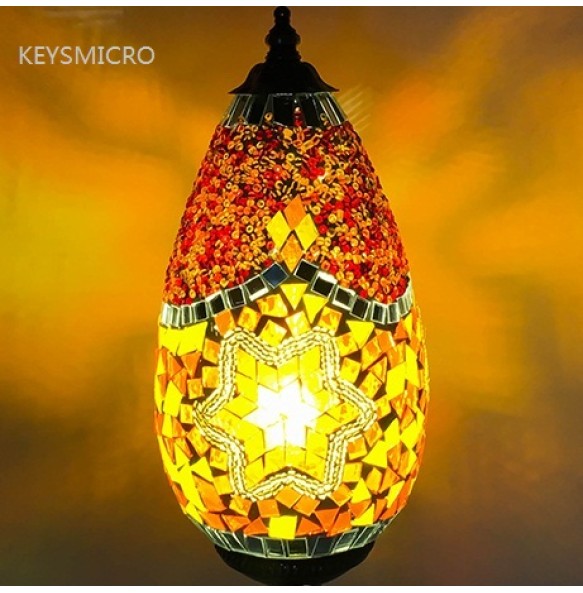 2 Heads Turkish Mosaic Wall Lamps Handmade Luminaria Applique Murale Intérieur Led Lampara Bedroom Balcony Aisle Decor Light