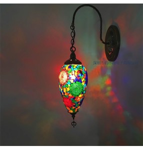 E14 Turkish Mosaic Wall Lamps Luminaria Applique Murale Intérieur Led Lampara Bedroom Living Room Balcony Aisle Decor Light