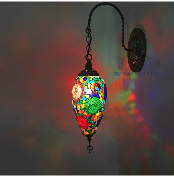 E14 Turkish Mosaic Wall Lamps Luminaria Applique Murale Intérieur Led Lampara Bedroom Living Room Balcony Aisle Decor Light