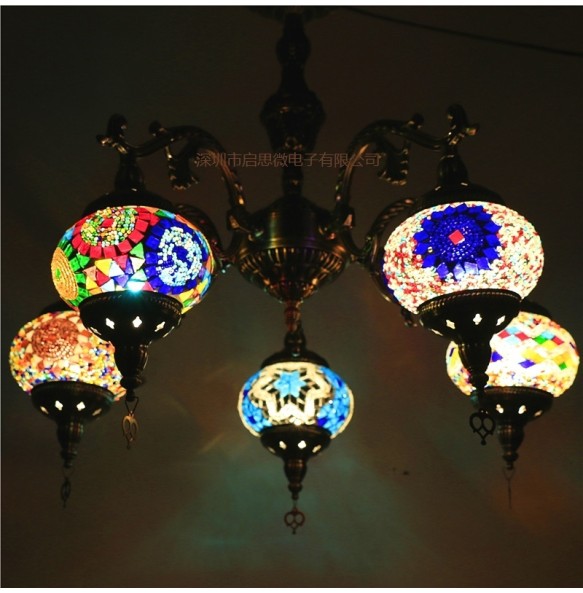 Mosaic LED Pendant Lights Dining Table Kitchen Bedroom Foyer Living Room Hotel Restaurant Coffee Hall Studyroom Indoor Home Lamp