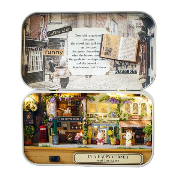 CUTEBEE Gifts Ideas DIY Dollhouse Miniature Doll House Furniture Box Theatre Building home Kit Toys for Children Birthday Gift