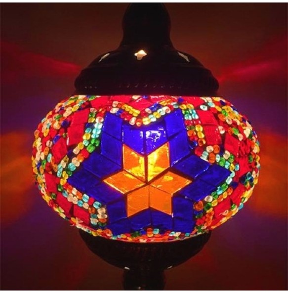 New style Turkey Ethnic Customs Handmade Lamp Romantic Cafe Restaurant Bar Tree Pendant Light Bar Mosaic Pendant Lamp